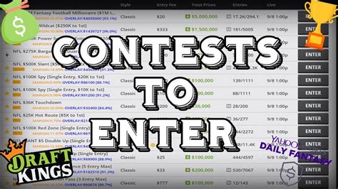 best draftkings contests to enter